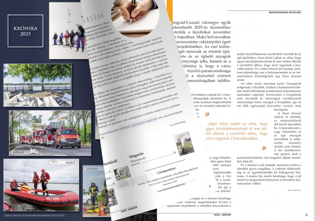 Katasztrófavédelem 119. elektronikus lapszám címlapja