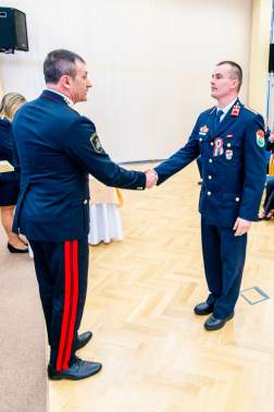 Cseri Tamás tűzoltó törzszászlós 