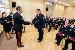 Balázs István tűzoltó zászlós 